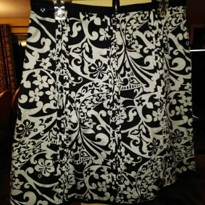 CLOSET CLEAR OUT! Black and white abstract skirt.